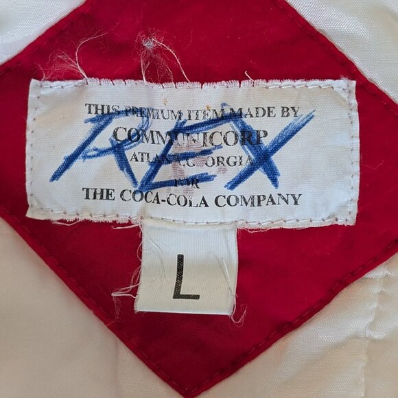 Vintage 1992 Albertville Olympics Coca Cola Puffer Jacket - Size L - Picture 7 of 8
